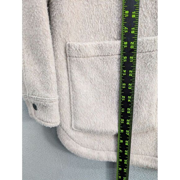 Carhartt Shirt Jacket Womens Medium Flannel Shacket Loose Fit Snap Front Preppy - Picture 6 of 6